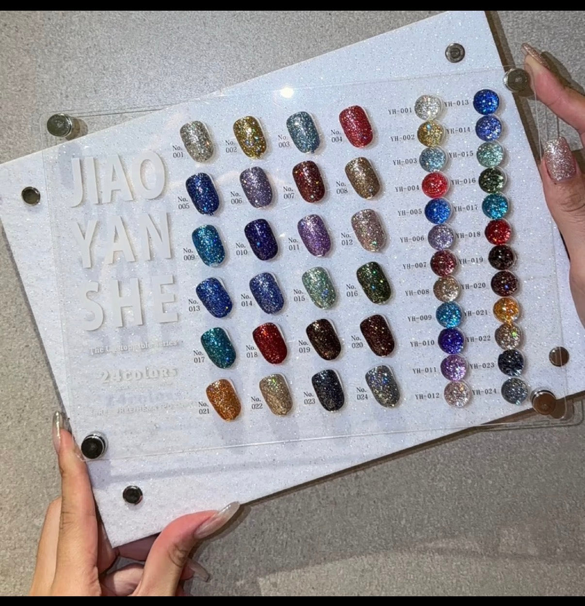 JIAO YAN SHE GLITTER BLING BLING 2026- 24 COLOR - PRE ORDER 10 DAYS