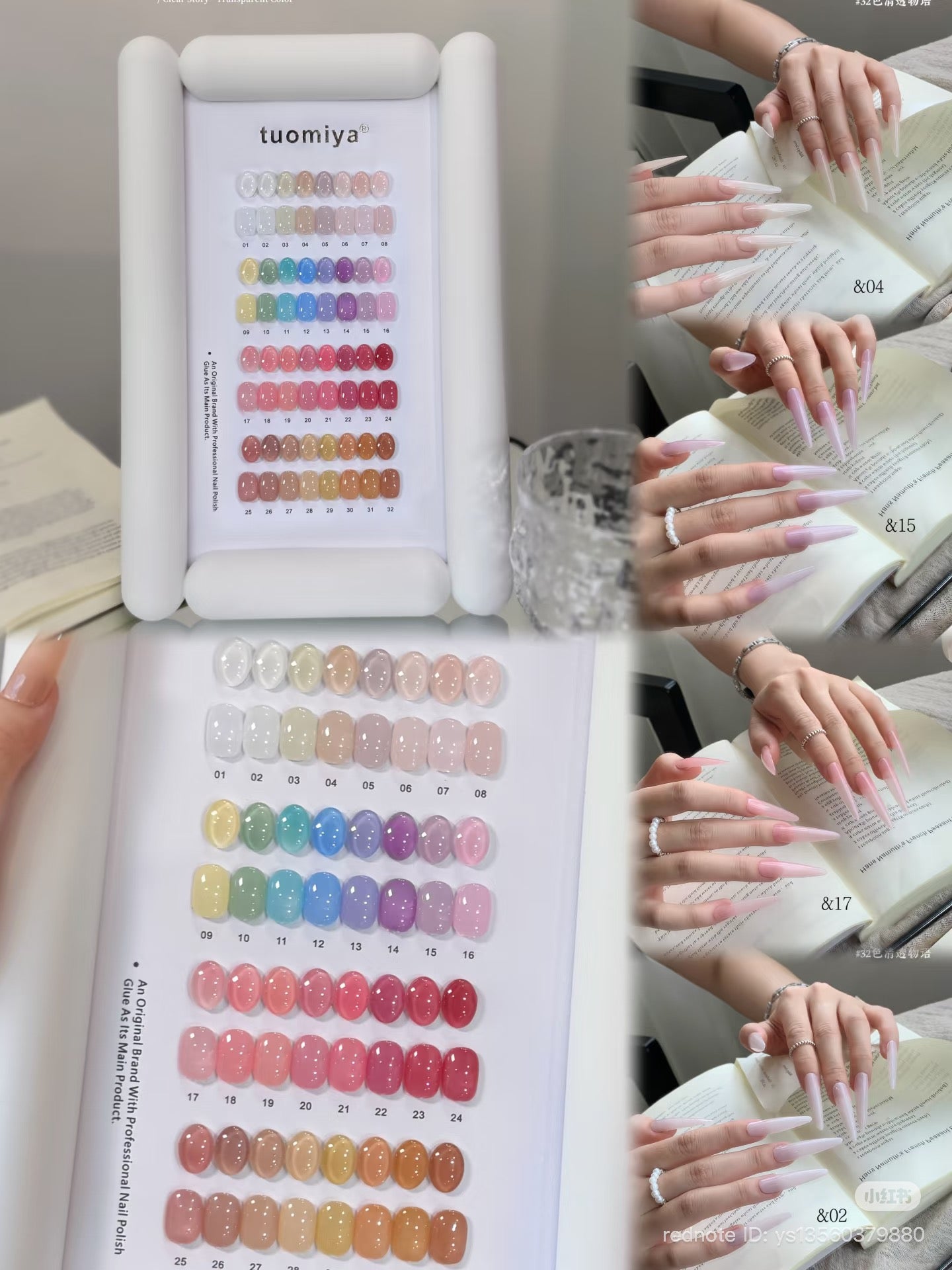Tuomiya Clear Story Transparent Collection – 32 Colors - HEMA FREE & TPO