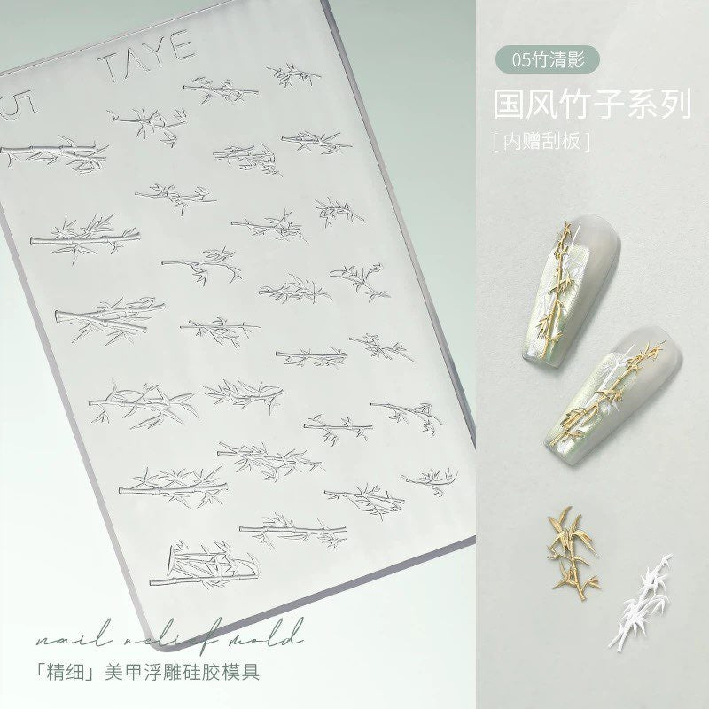 TAYE Nail Relief Mold – 3D Sticker Mold Series