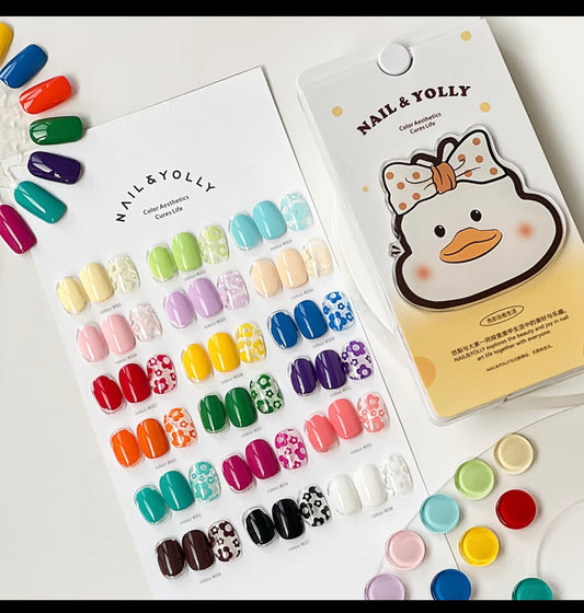 NAIL & YOLLY DUCK PALETTE ART GEL ( 18 COLOR ) - PRE ORDER SHIP OUT MAY 29