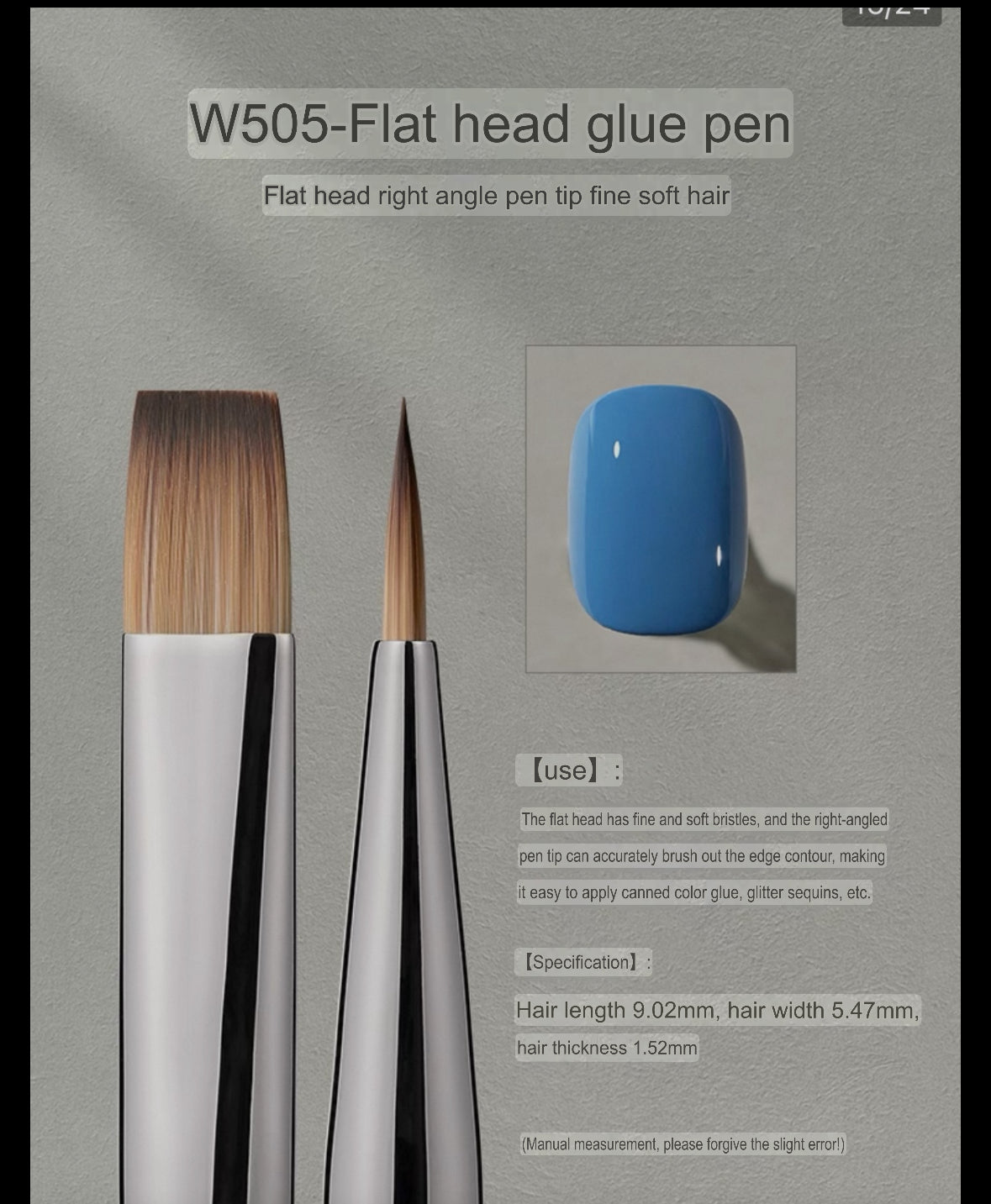 MR NAIL MIRROR BRUSH SET
