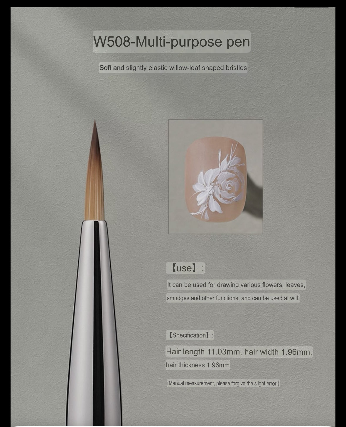 MR NAIL MIRROR BRUSH SET