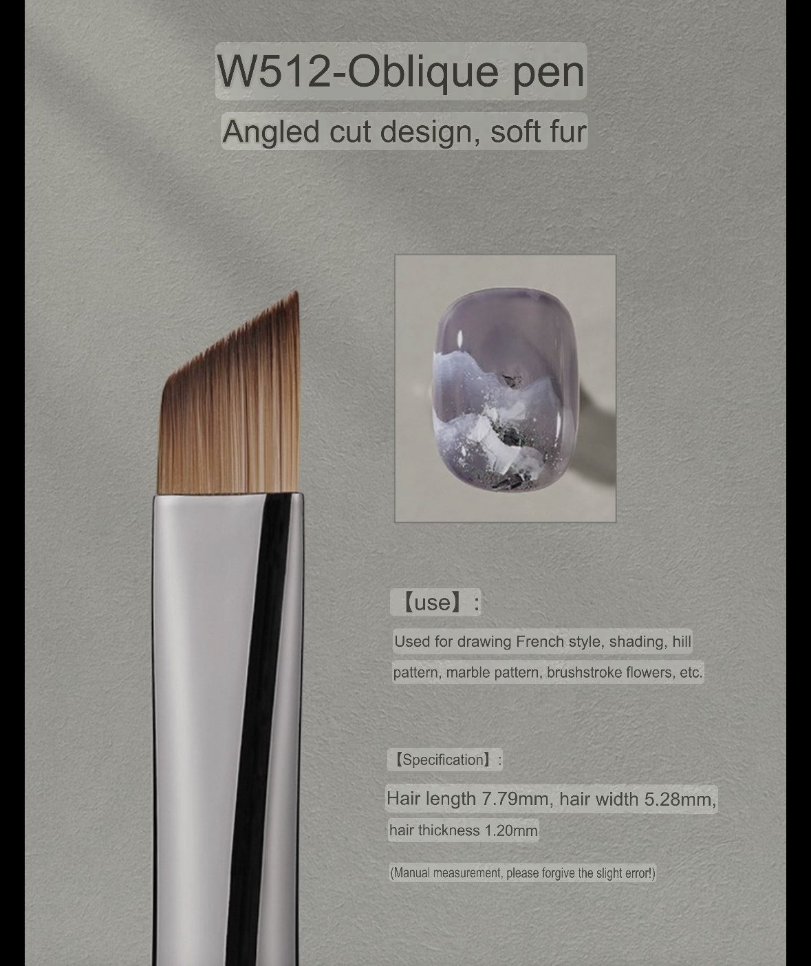 MR NAIL MIRROR BRUSH SET