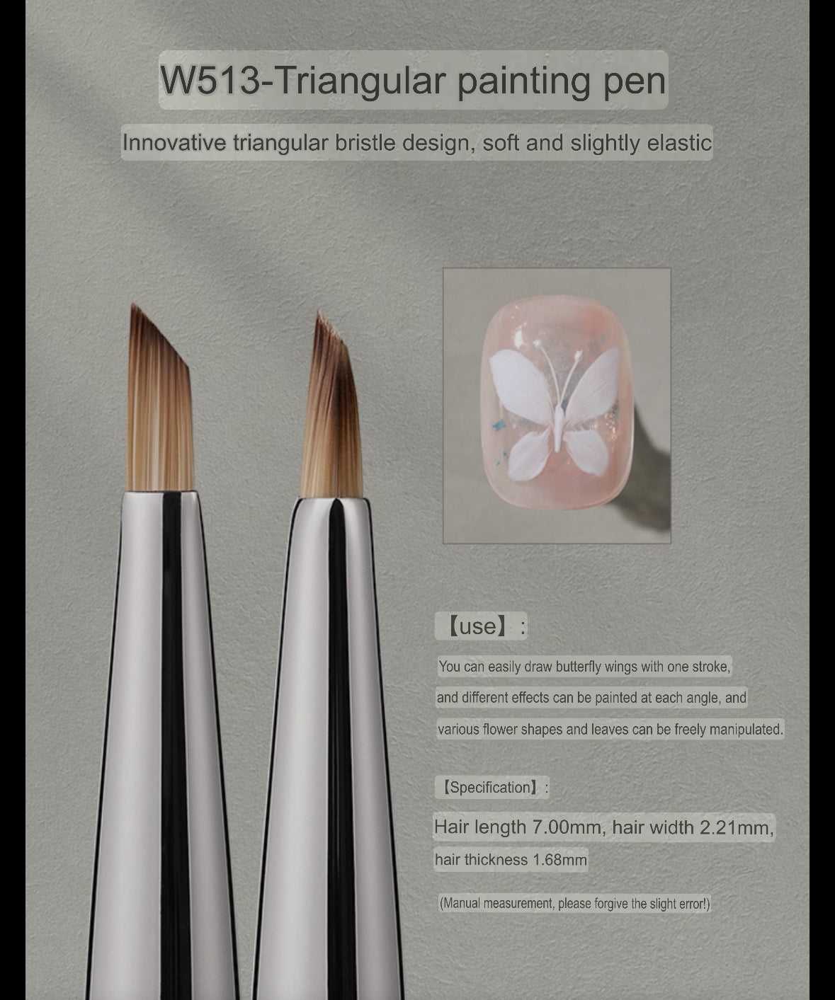 MR NAIL MIRROR BRUSH SET