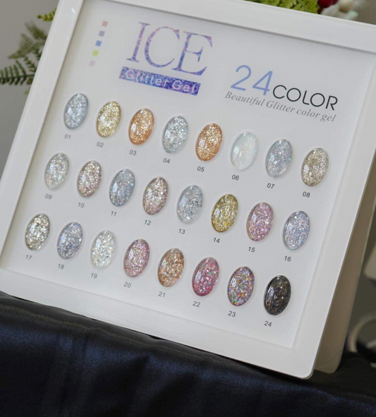 ICE GLITTER GEL - 24 COLORS