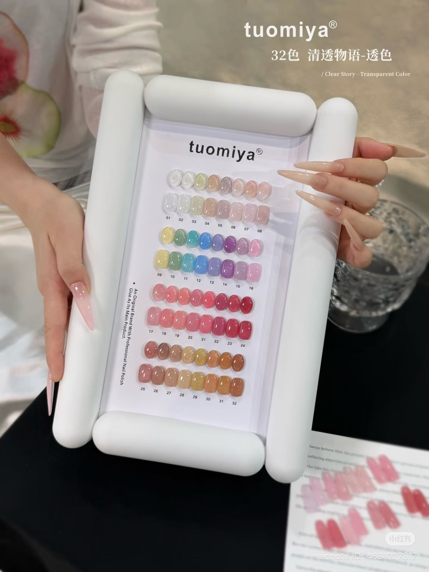 Tuomiya Clear Story Transparent Collection – 32 Colors - HEMA FREE & TPO