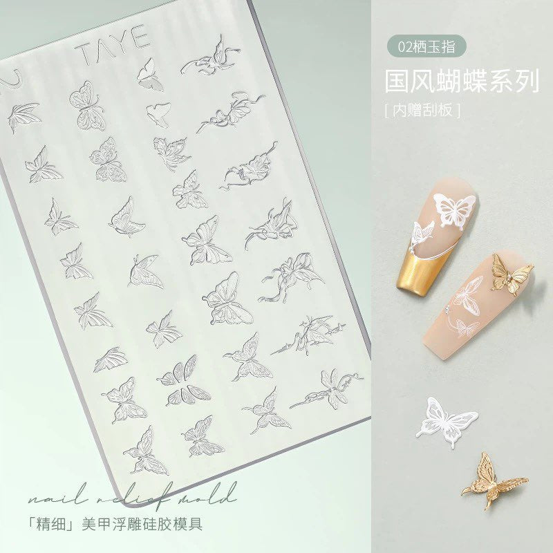 TAYE Nail Relief Mold – 3D Sticker Mold Series