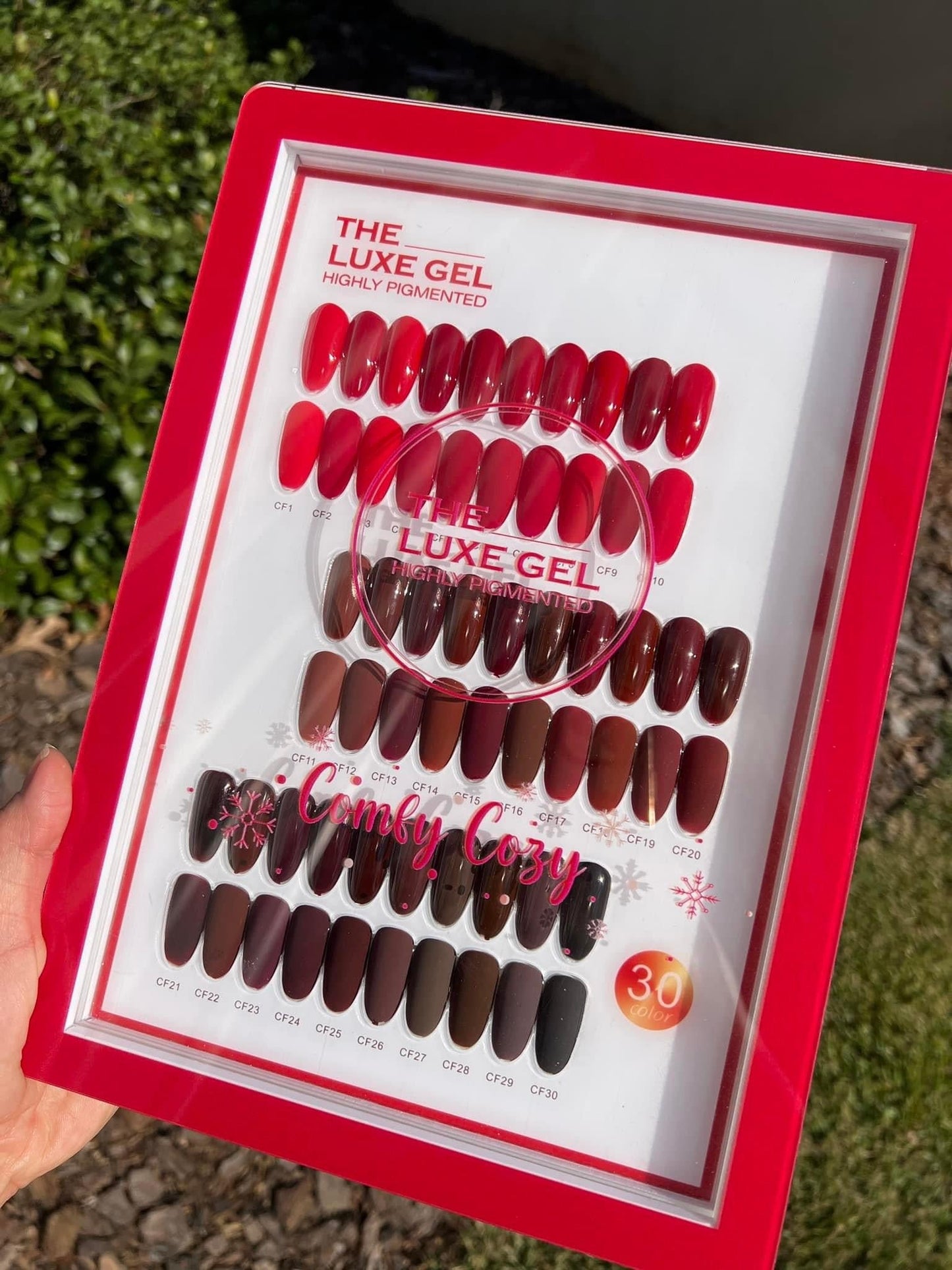 EF LUXE GEL COMFY COZY - RED COLLECTION