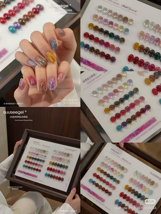 SUUSEE GEL FOUR SEASONS DIAMOND DUST 35 COLOR