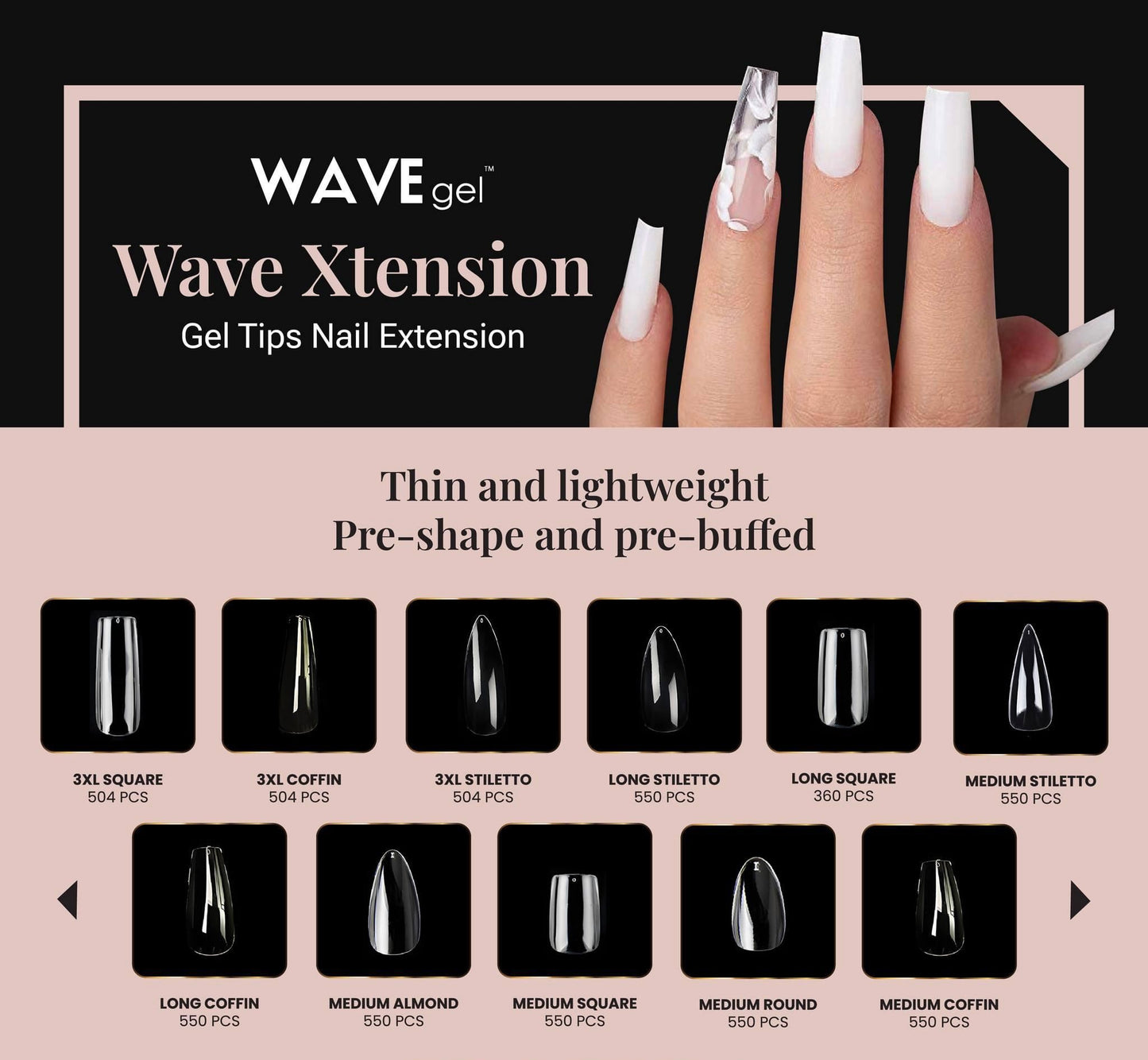 WAVEGEL GEL X TIP BOX
