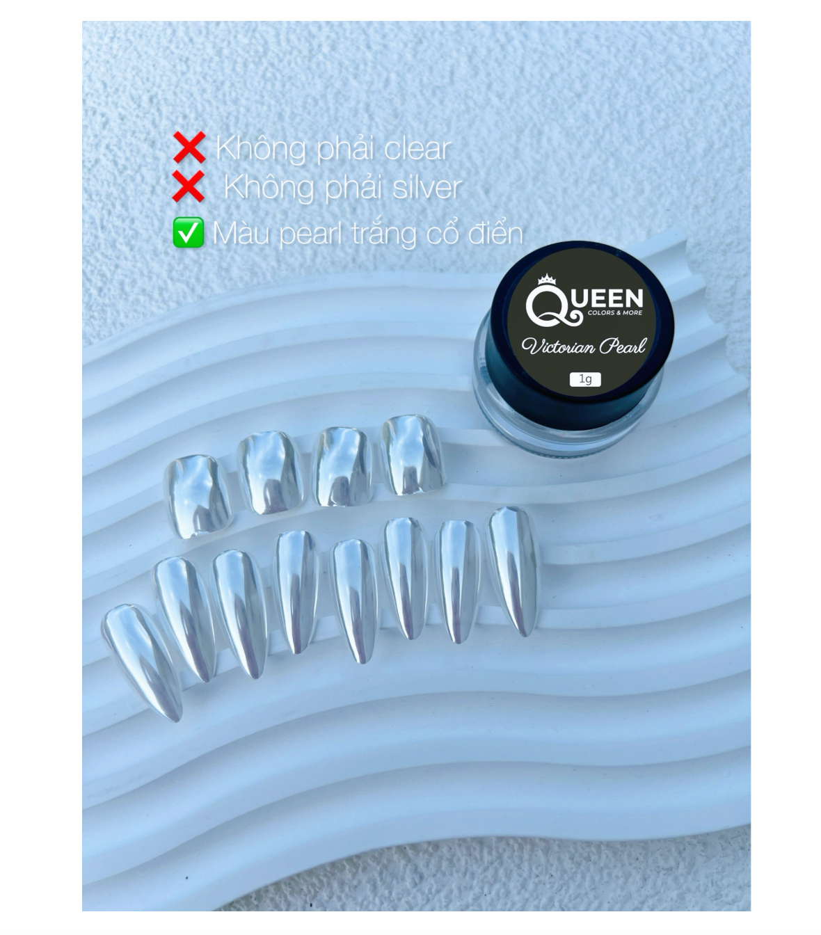 VIRAL CHROME WHITE SET 17PCS