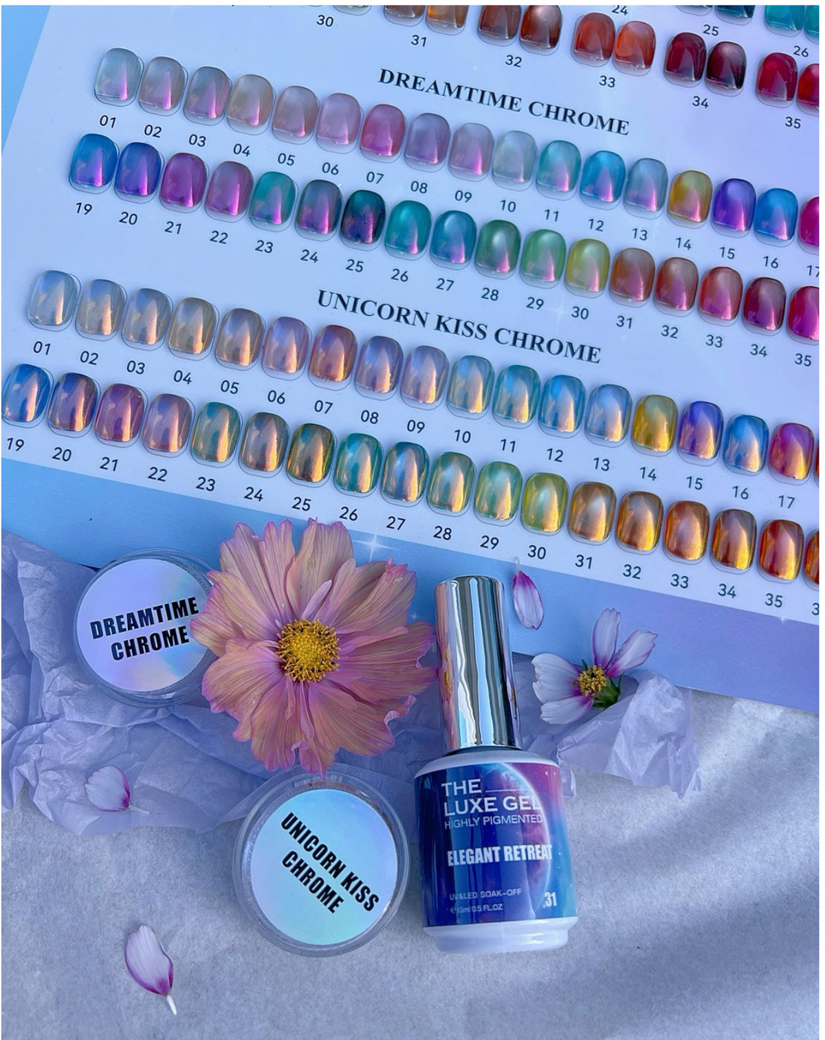 ELEGANT RETREAT CATEYE & CHROME SET - PRE ORDER - SHIP OUT JUNE 1