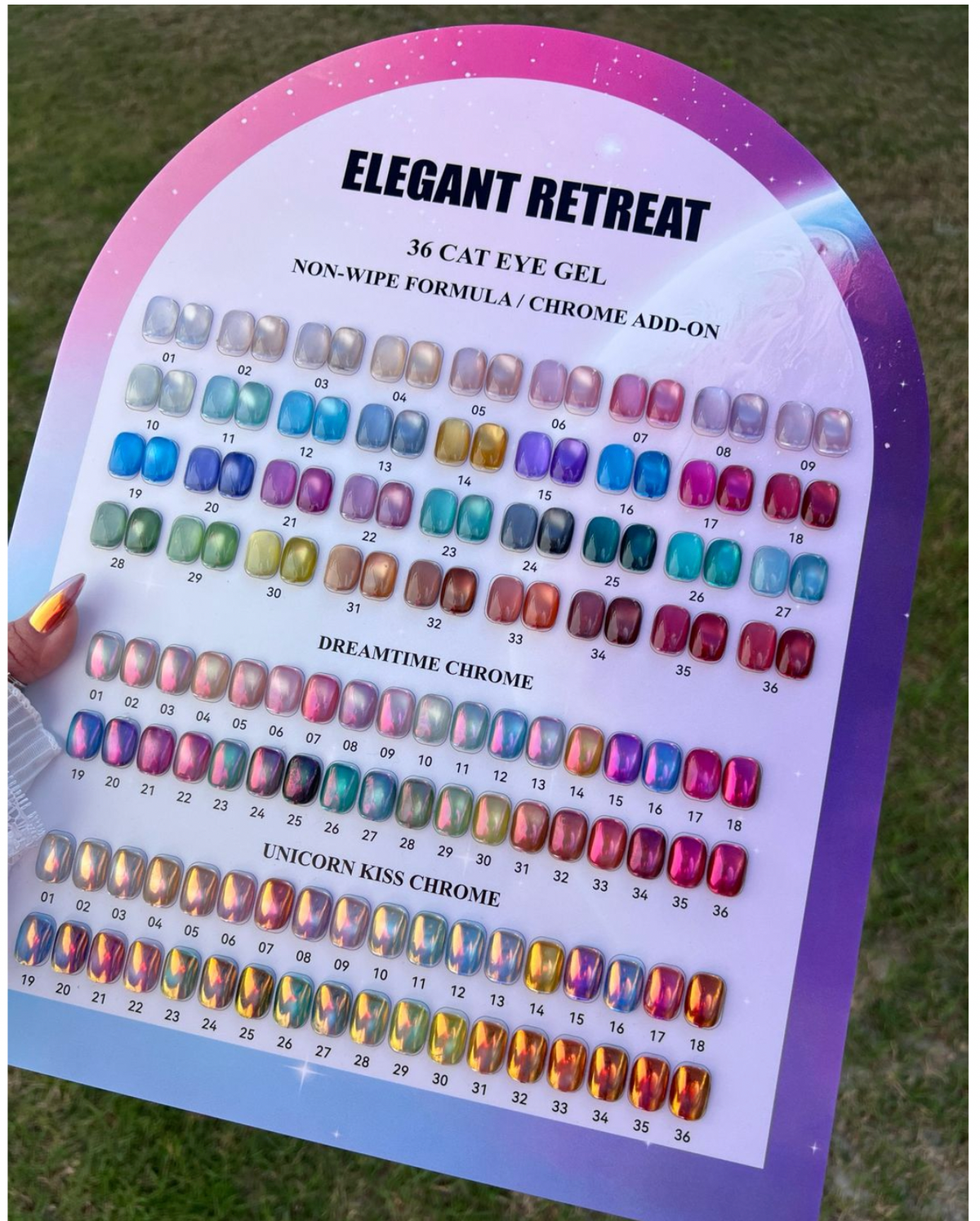 ELEGANT RETREAT CATEYE & CHROME SET - PRE ORDER - SHIP OUT JUNE 1